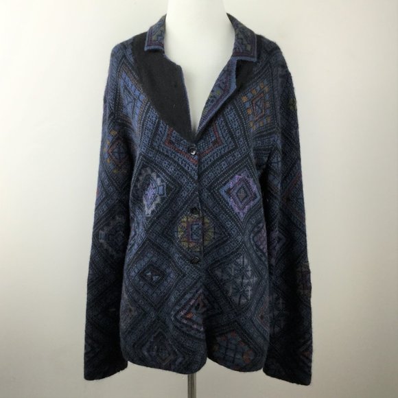 Peruvian Connection Alpaca Button Cardigan/Jacket m - Picture 8 of 8